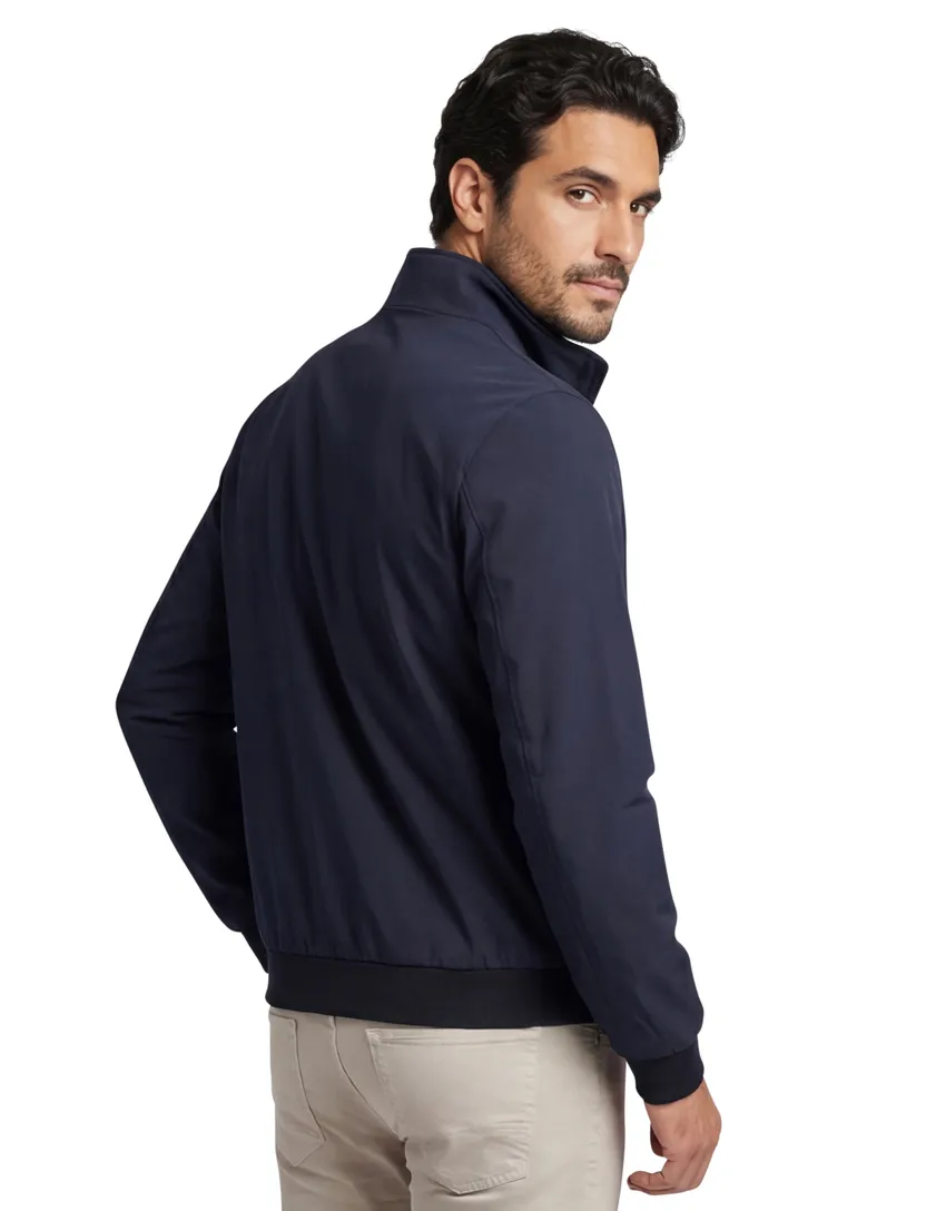 Portofino jas opstaande kraag donker blauw