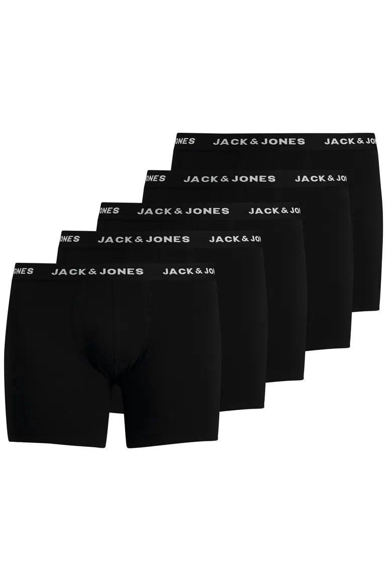 Jack & Jones boxershorts 5-pack zwart
