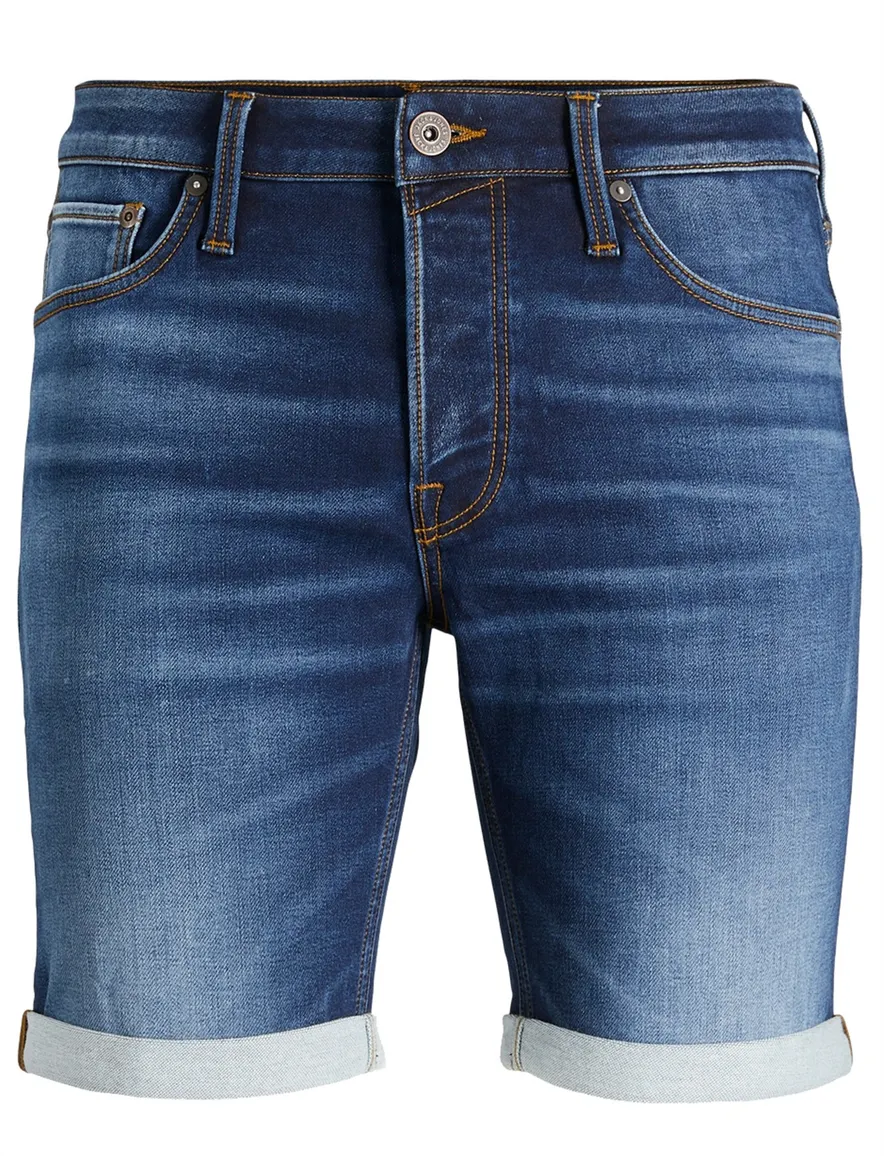 Jack & Jones bermuda Plus Size donkerblauw denim