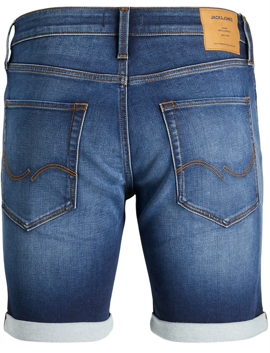 Jack & Jones bermuda Plus Size donkerblauw denim