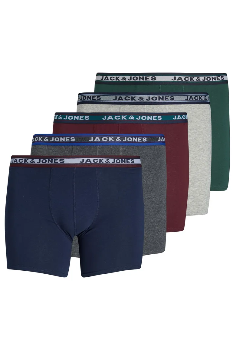 Jack & Jones boxershort multi effen 5-pack