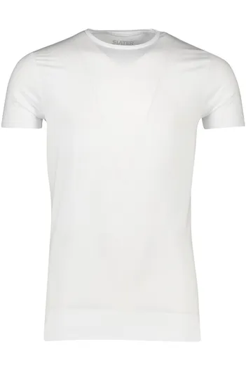 Slater t-shirt Slater effen katoen wit