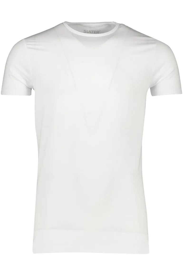 t-shirt Slater effen katoen wit