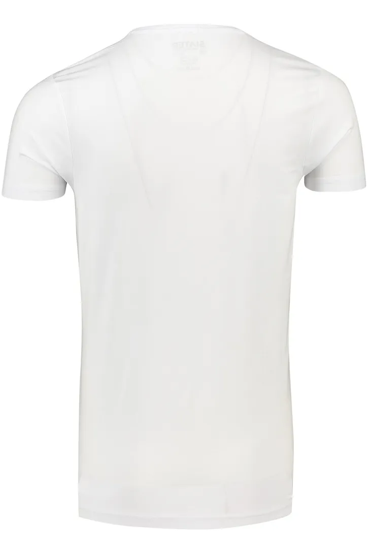 Slater t-shirt uni katoen wit