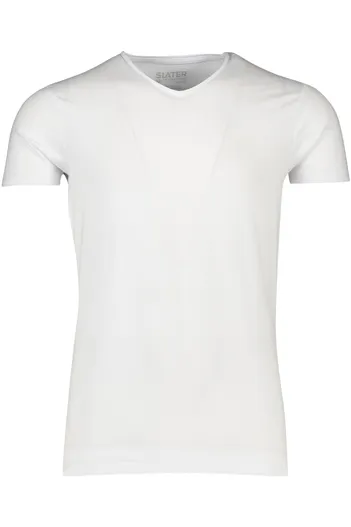 Slater t-shirt Slater effen katoen wit