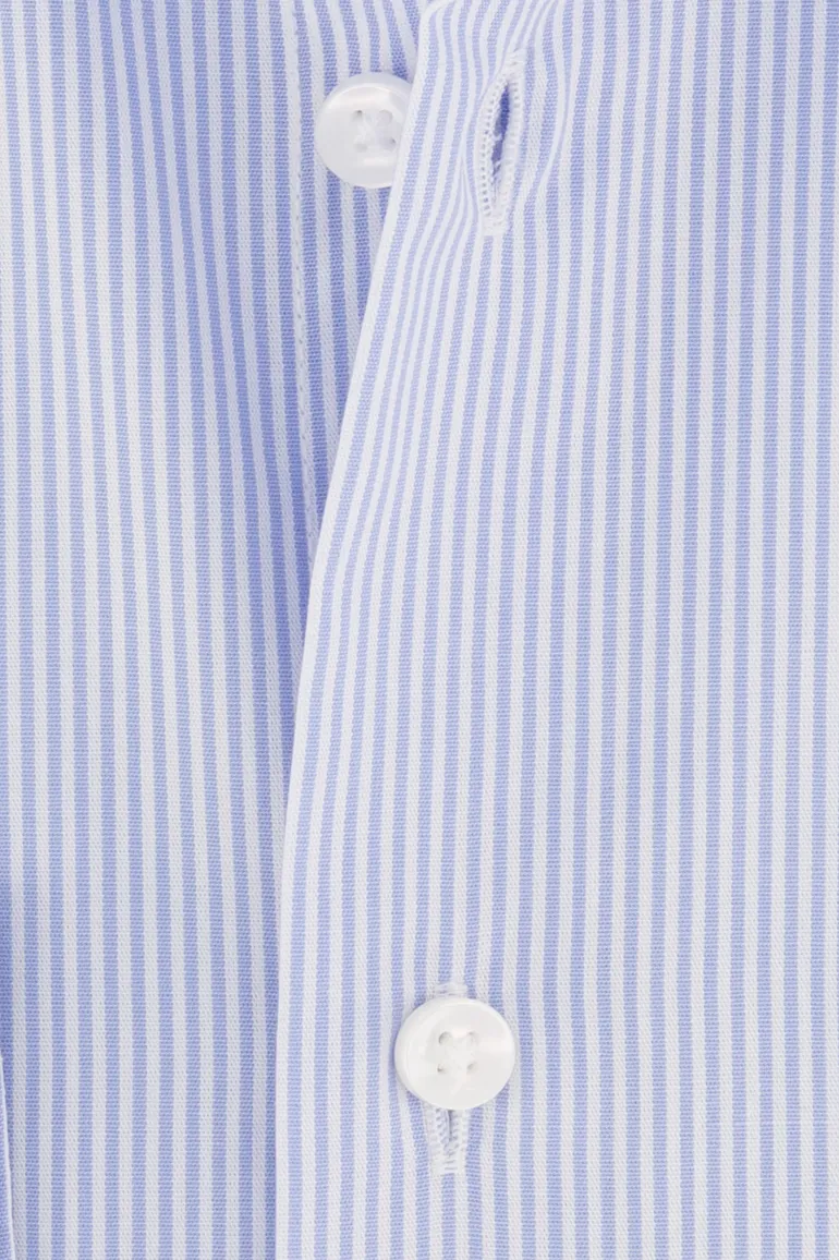 Seidensticker overhemd Regular Fit streepjes lichtblauw