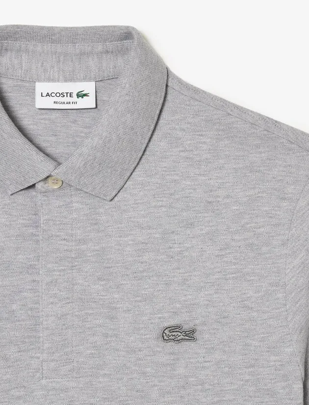 Lacoste poloshirt grijs Regular Fit