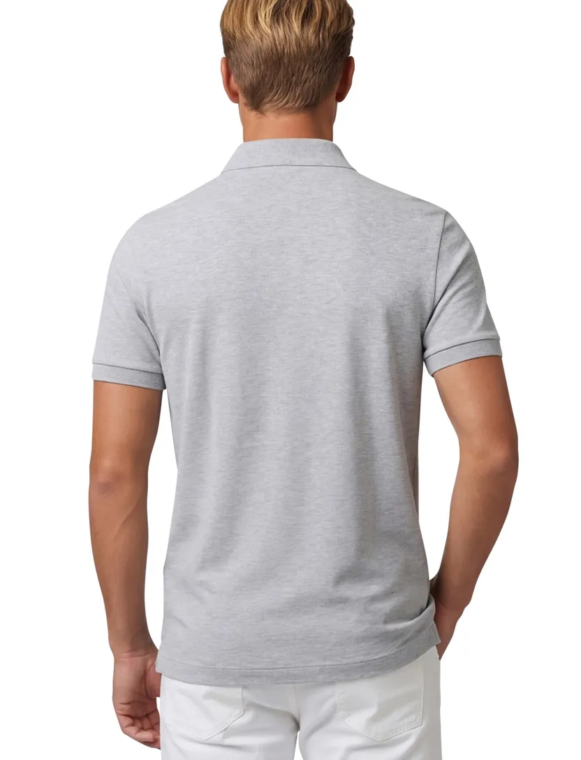 Lacoste poloshirt grijs Regular Fit