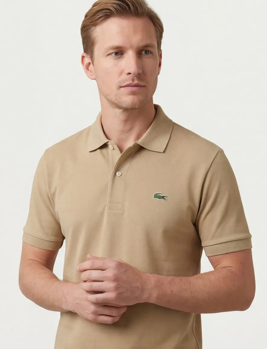 Beige Polo Lacoste Classic Fit