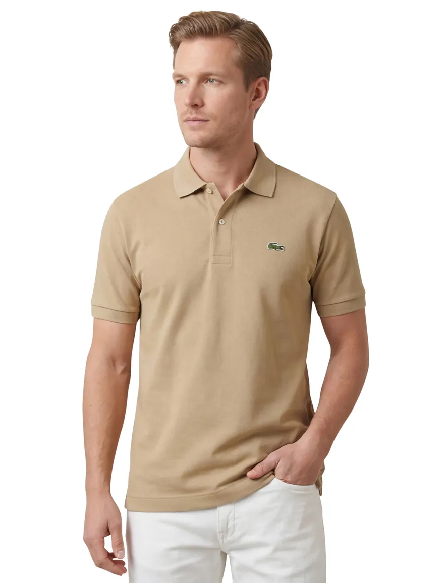 Beige Polo Lacoste Classic Fit