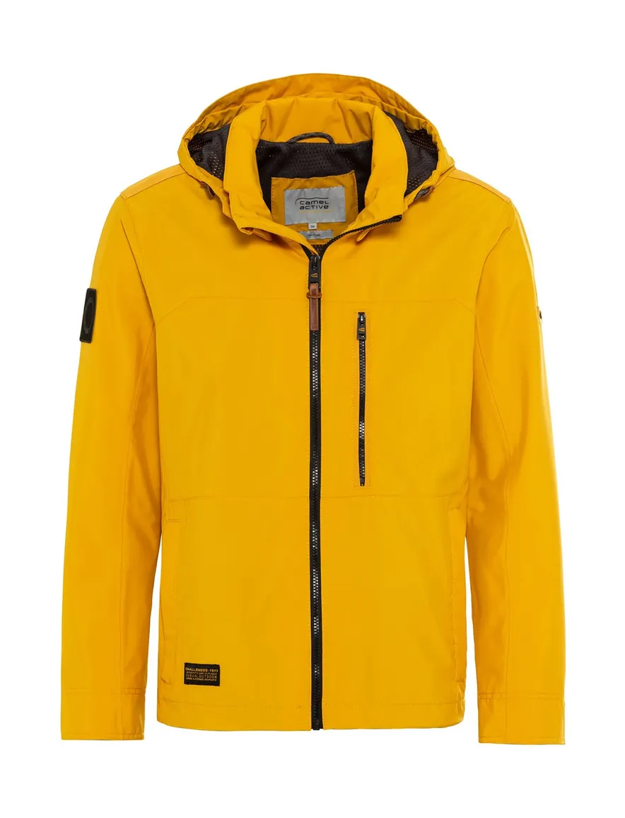 Camel Active jas met capuchon geel