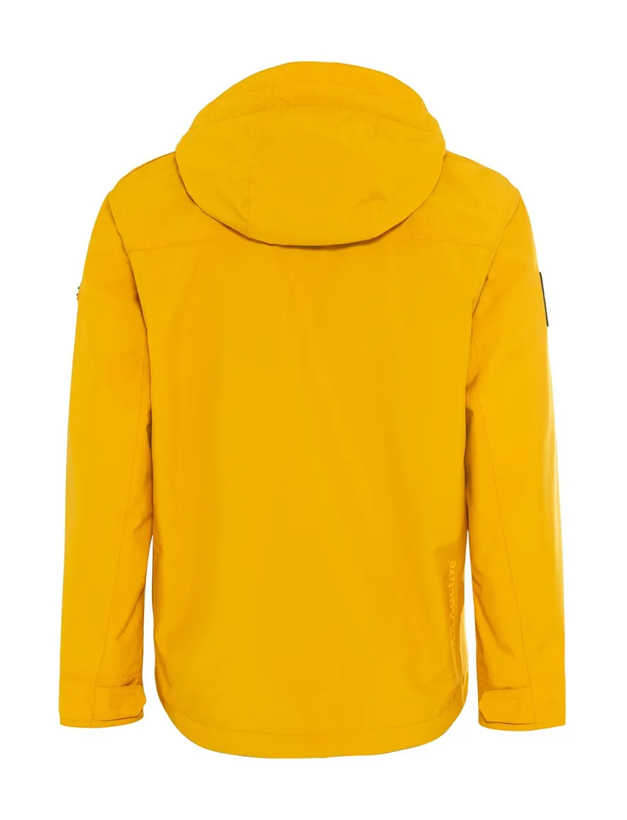 Camel Active jas met capuchon geel