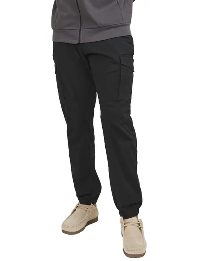 Jack & Jones Jack & Jones katoenen cargo broek effen katoen