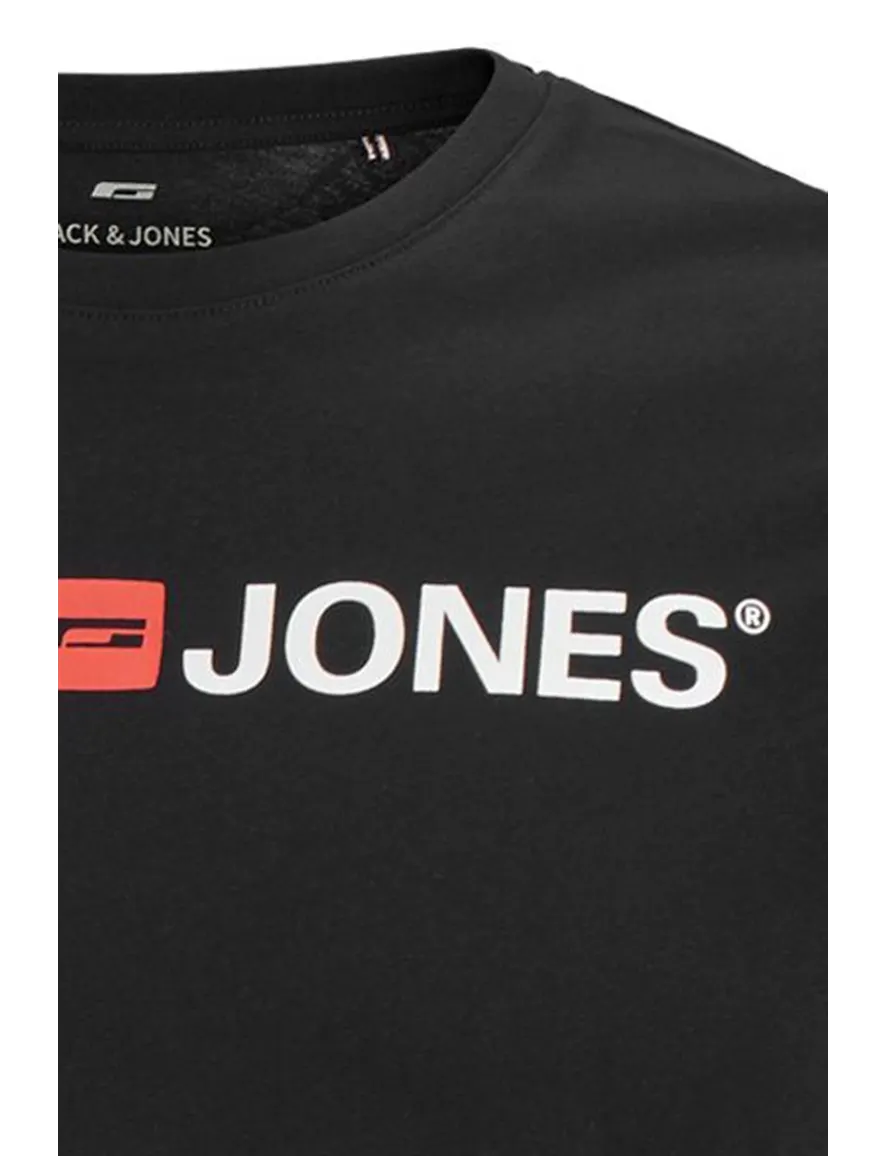 Jack & Jones t-shirt zwart effen Plus Size