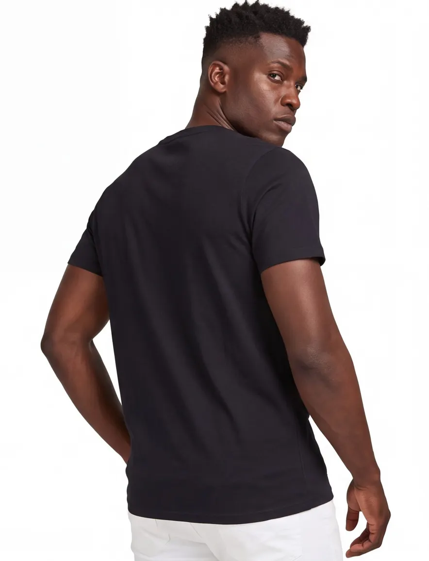 Jack & Jones t-shirt zwart effen Plus Size