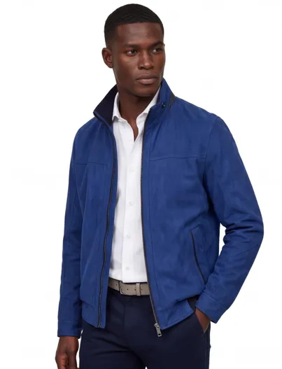 Bugatti Jas Bugatti opstaande kraag blauw