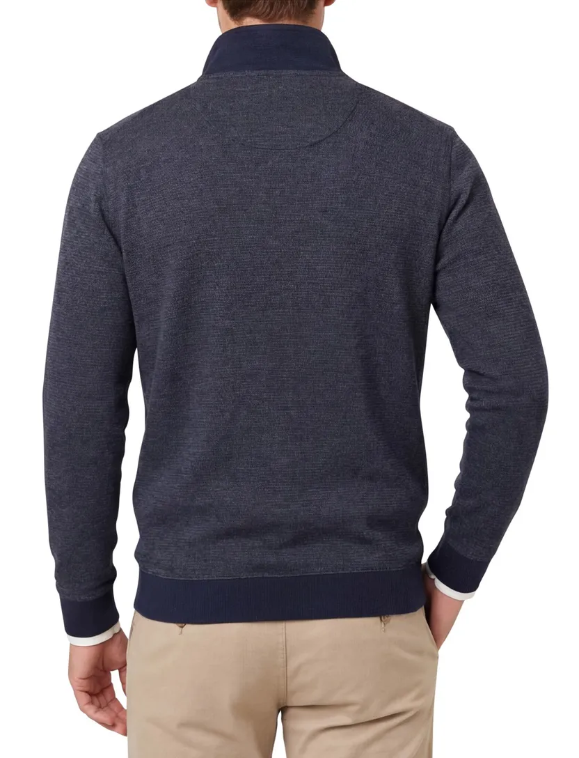 Trui Casa Moda donkerblauw borstzak