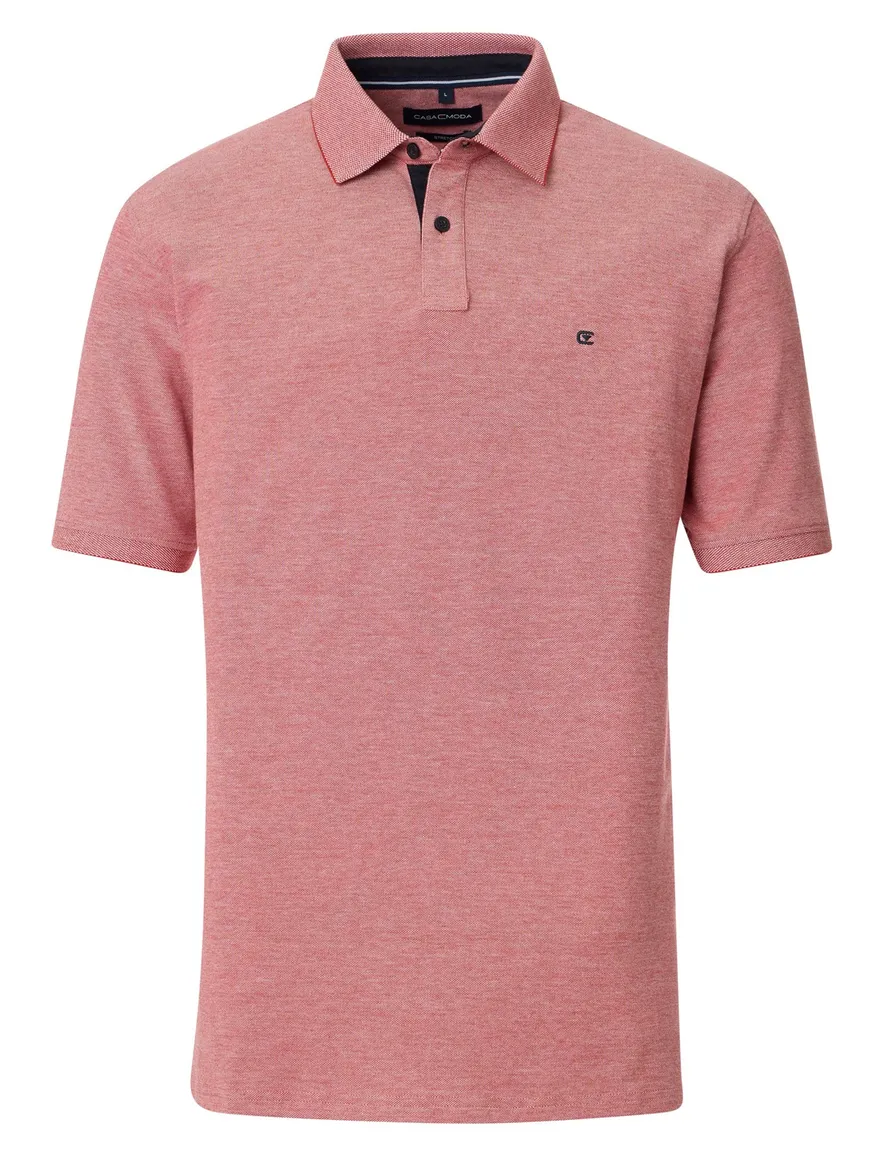 Casa Moda polo oranje gemeleerd