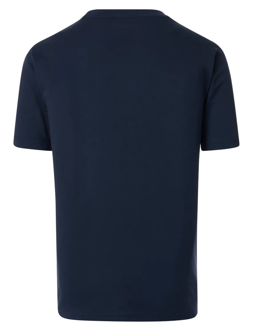 Casa Moda t-shirt donkerblauw wijde fit katoen