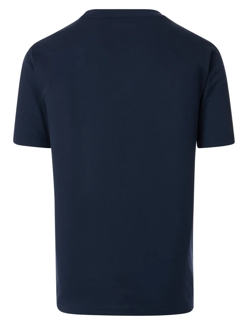 t-shirt Casa Moda donkerblauw borstzak katoen