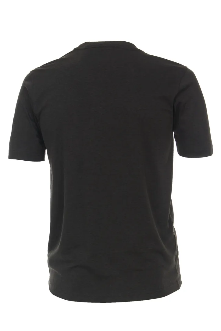 Casa Moda t-shirt effen katoen grijs