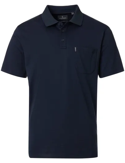 Casa Moda Casa Moda poloshirt korte mouw donkerblauw pique