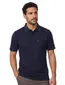 poloshirt korte mouw Casa Moda effen donkerblauw