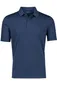 Casa Moda polo wijde fit donkerblauw effen katoen
