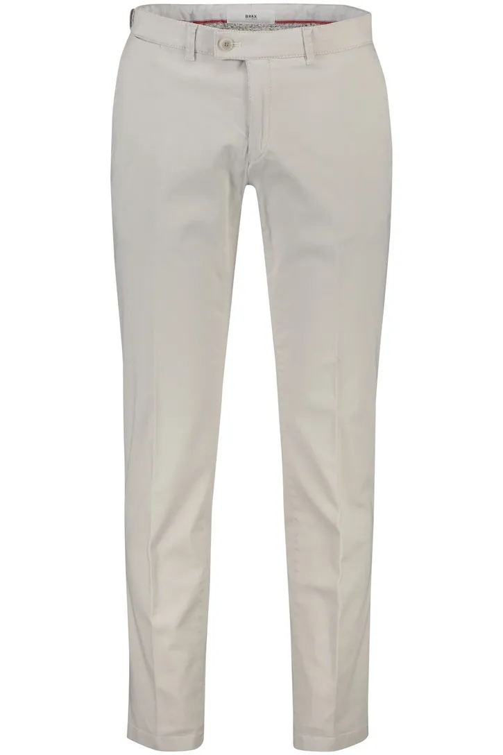 Brax katoenen broek Felix beige effen katoen