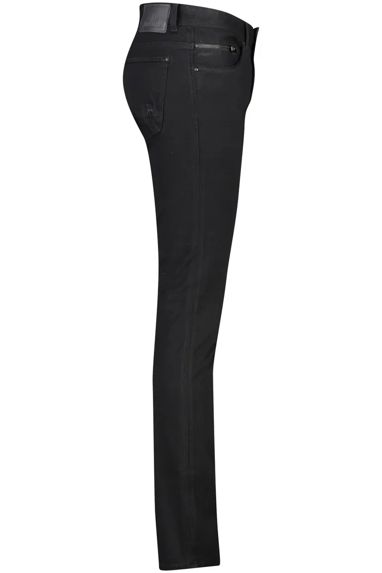 Vanguard Jeans V850 zwart effen katoen