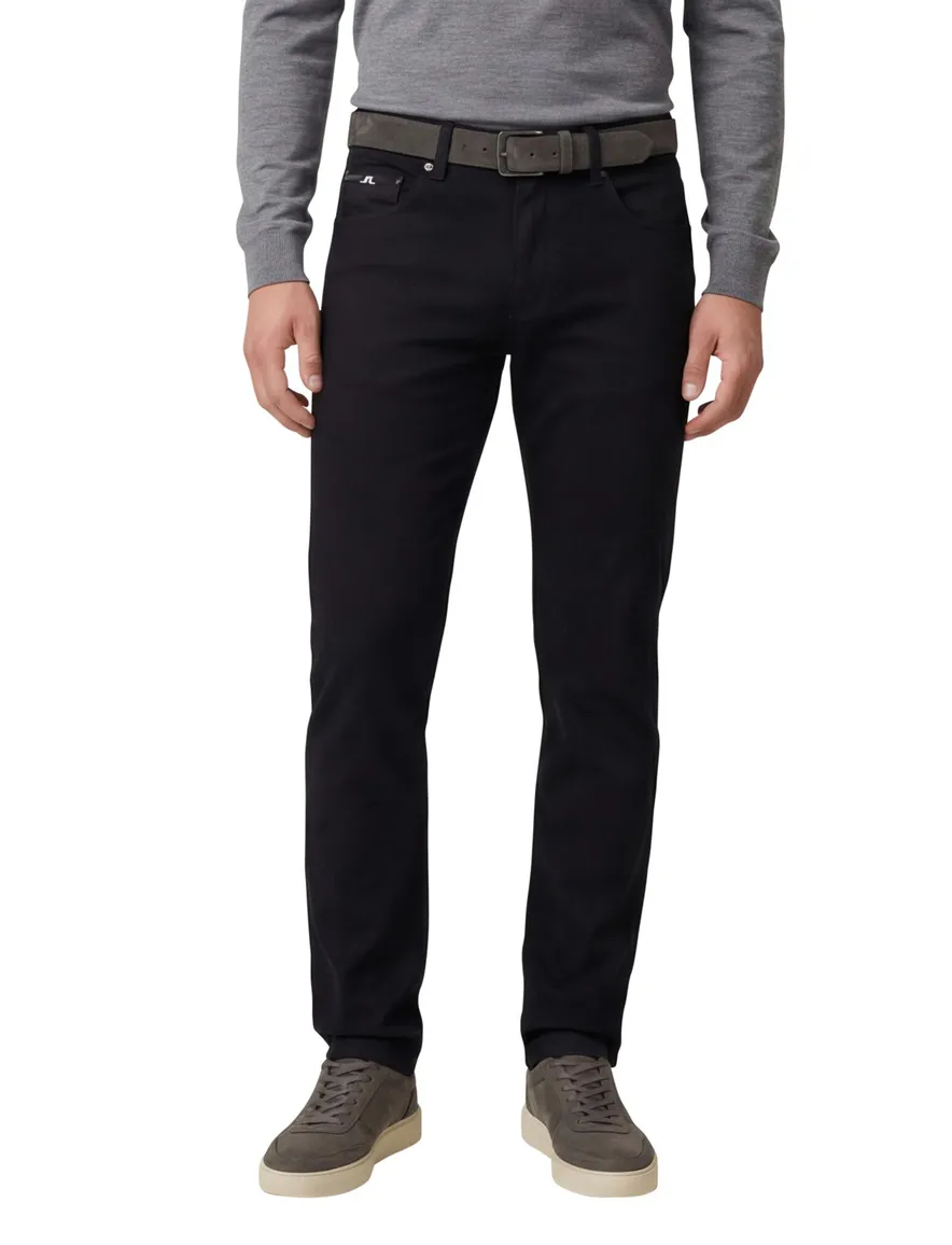 Vanguard Jeans V850 zwart effen katoen