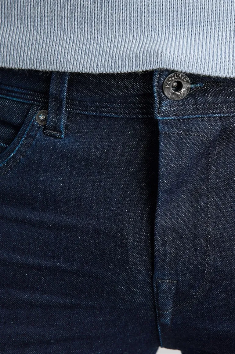 Vanguard V850 slim fit jeans donkerblauw