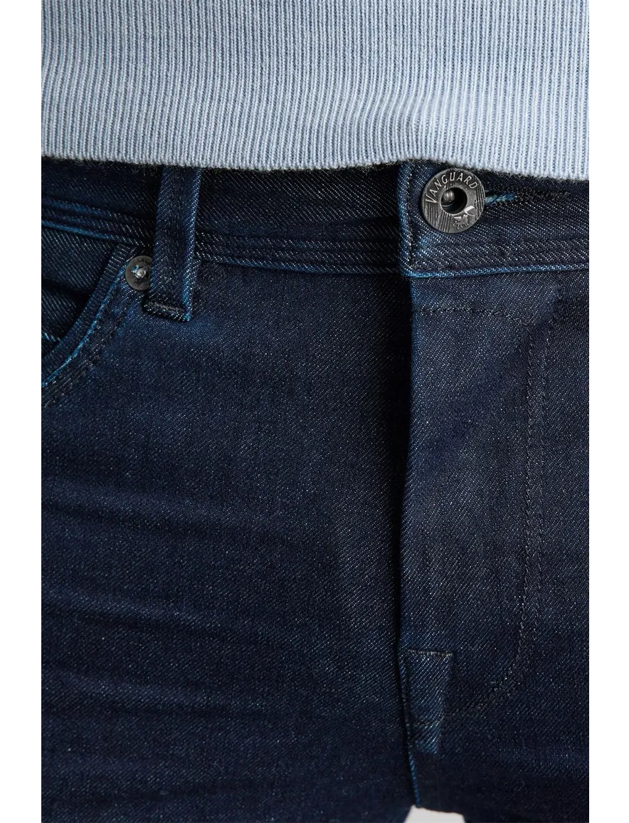 Vanguard V850 slim fit jeans donkerblauw