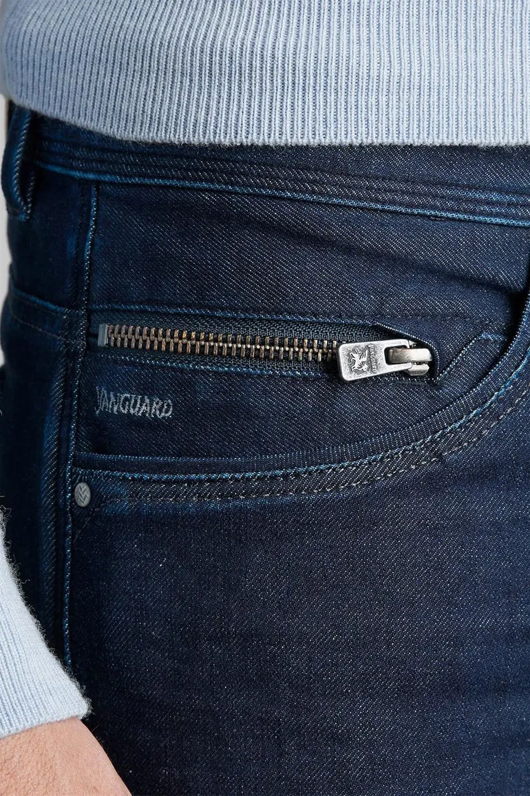 Vanguard V850 slim fit jeans donkerblauw