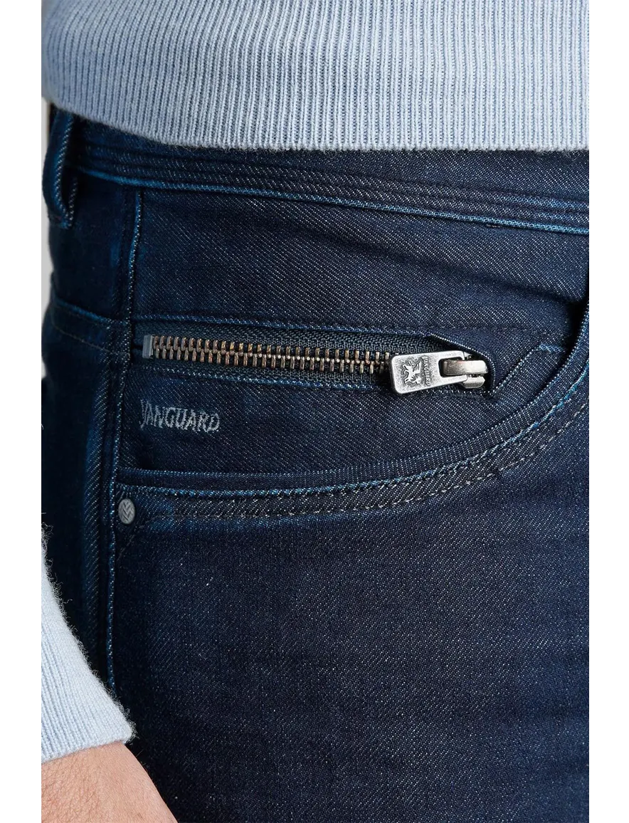 Vanguard V850 slim fit jeans donkerblauw
