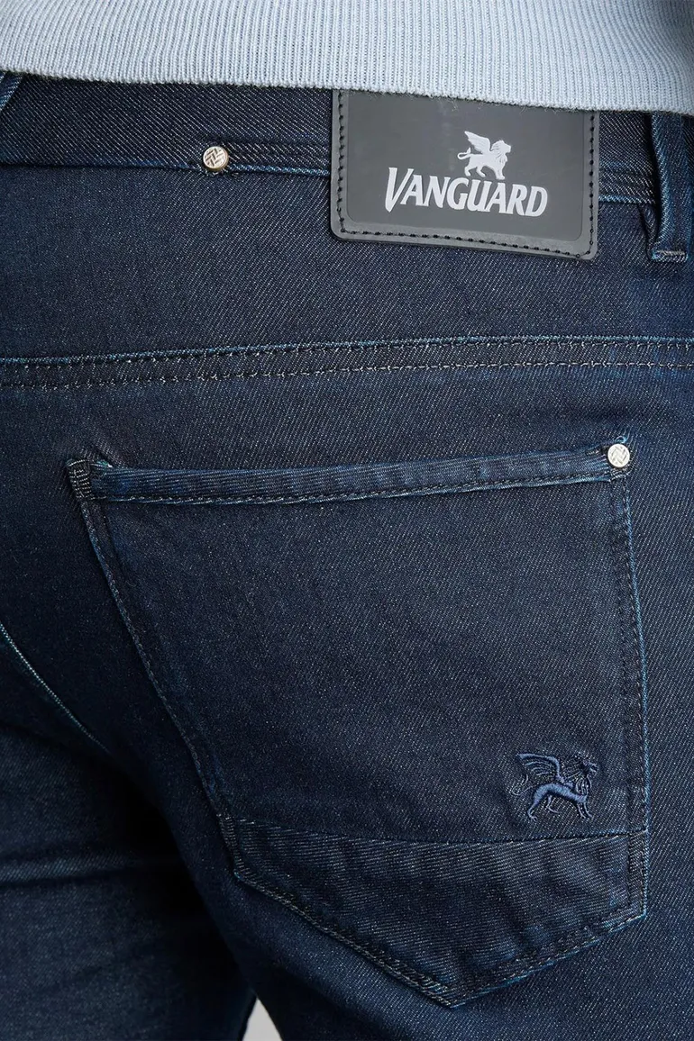 Vanguard V850 slim fit jeans donkerblauw