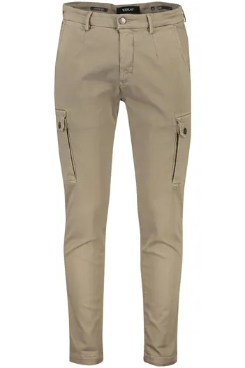 Replay Replay chino Slim Fit model Jaan zand kleur