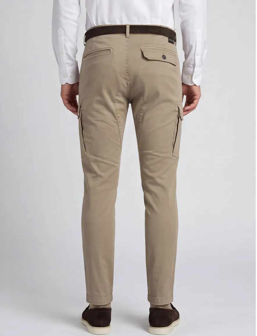 Replay chino Slim Fit model Jaan zand kleur