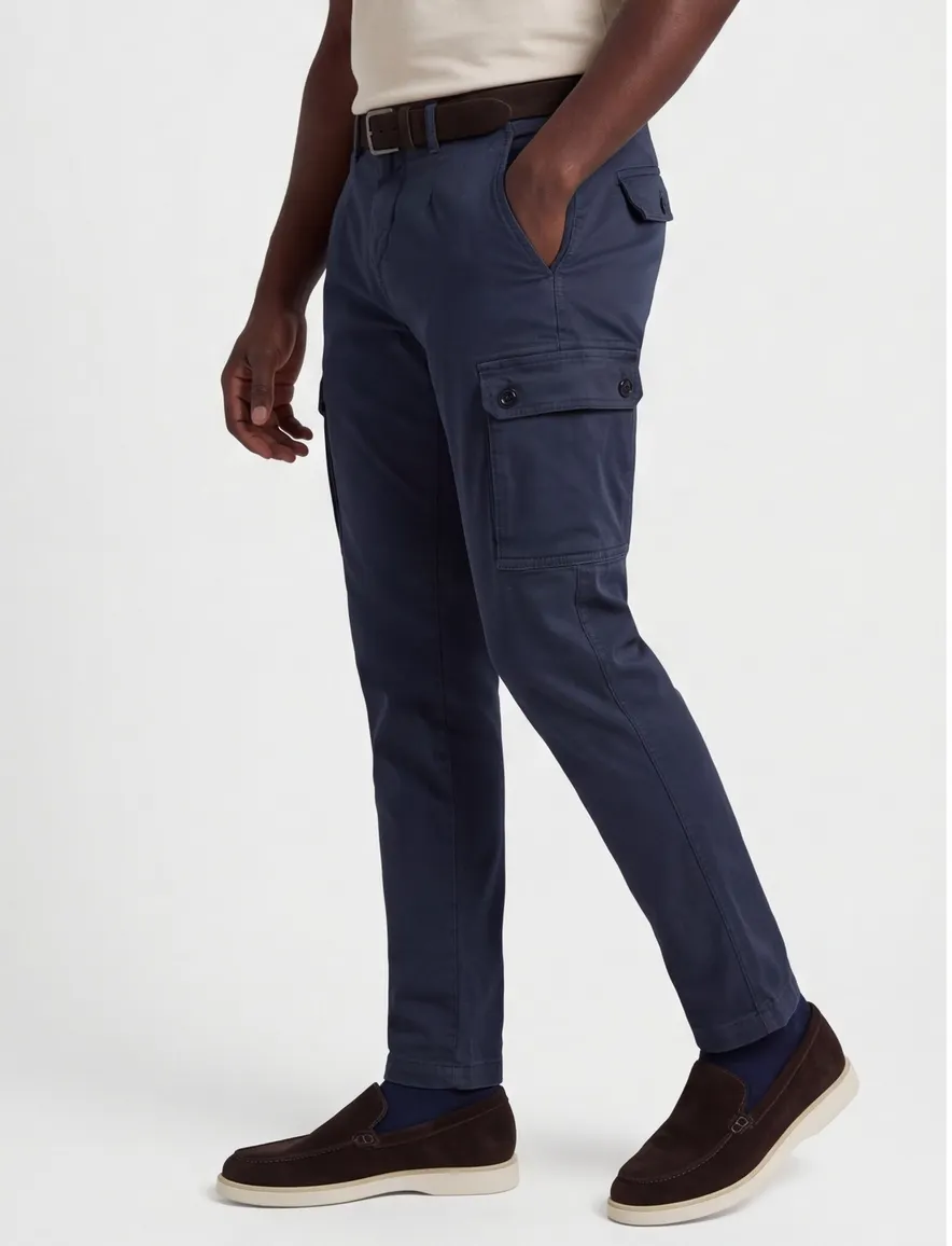 Replay chino donkerblauw Slim Fit model Jaan