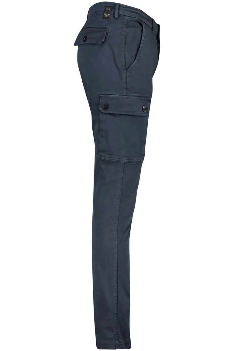 Replay chino donkerblauw Slim Fit model Jaan