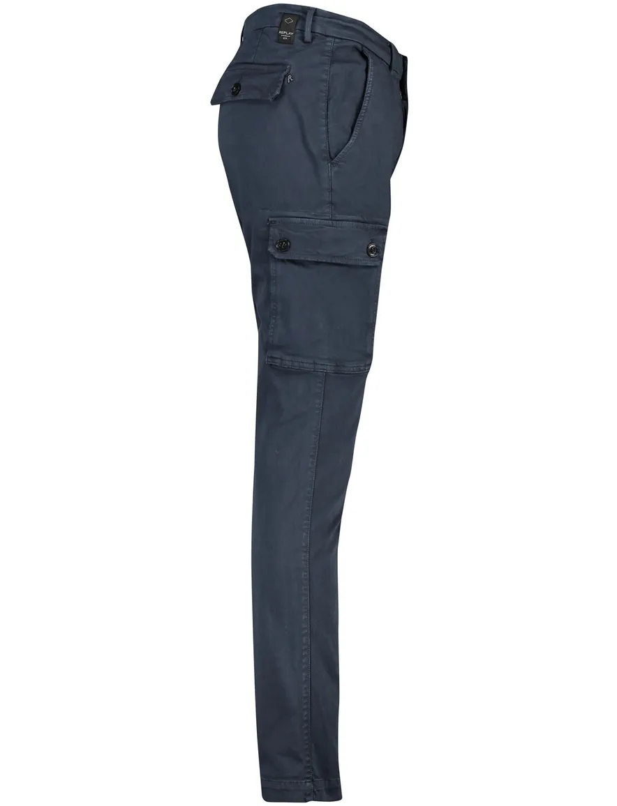 Replay chino donkerblauw Slim Fit model Jaan