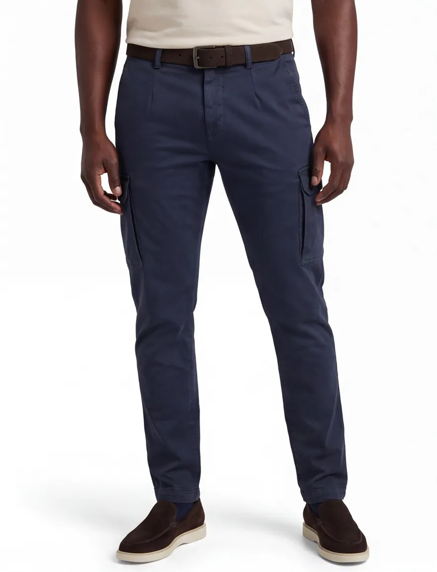 Replay chino donkerblauw Slim Fit model Jaan