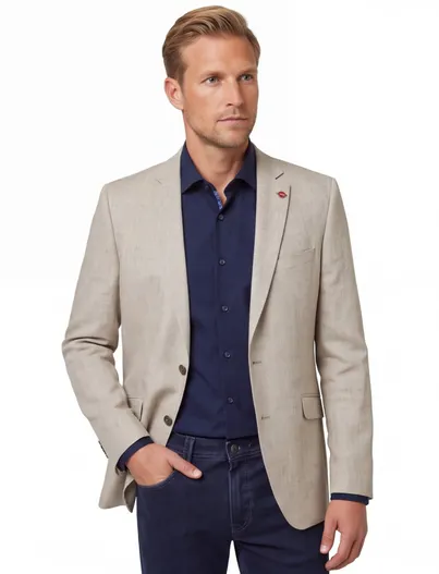 Digel Beige colbert gemeleerd Digel