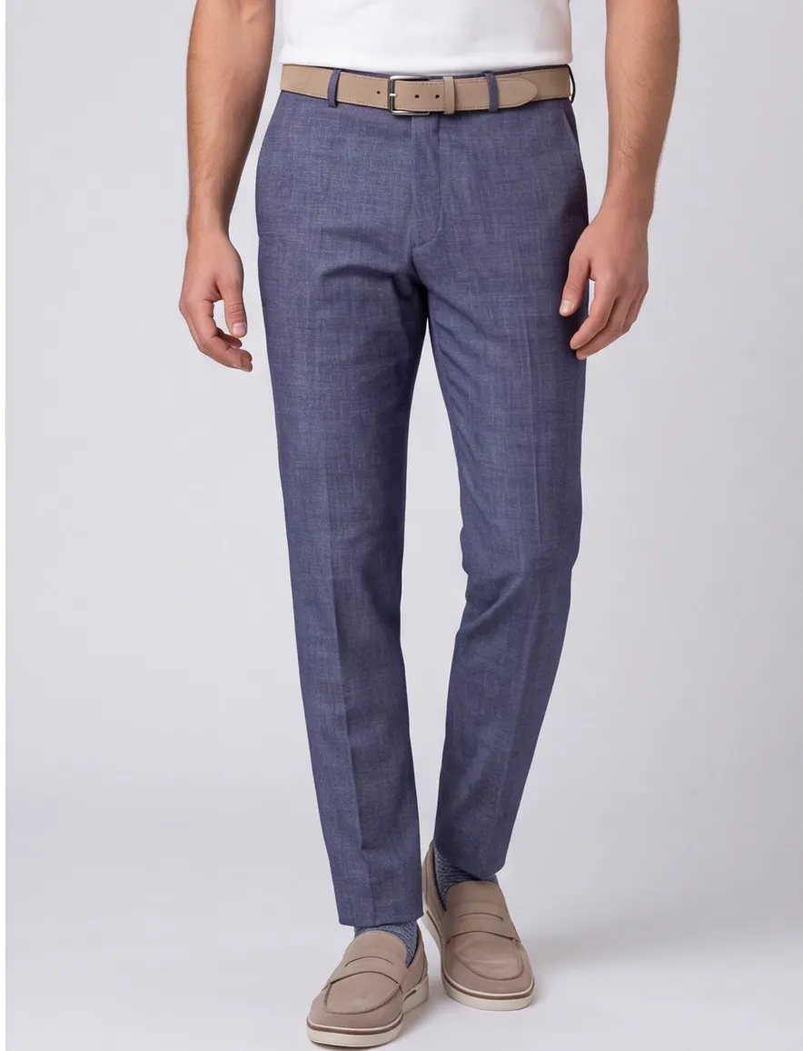 Donkerblauwe chinio Digel Kody Slim Fit Mix en Match