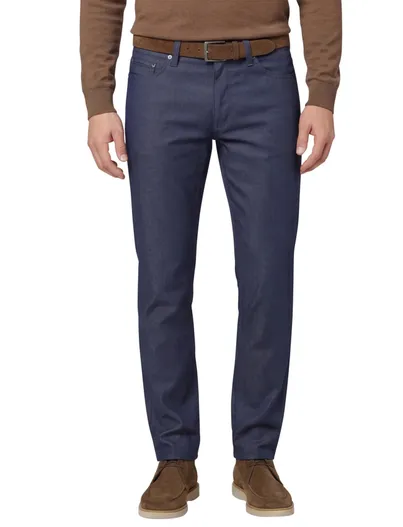 Brax katoenen broek Brax blauw effen katoen