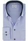 business overhemd Seidensticker blauw effen katoen normale fit