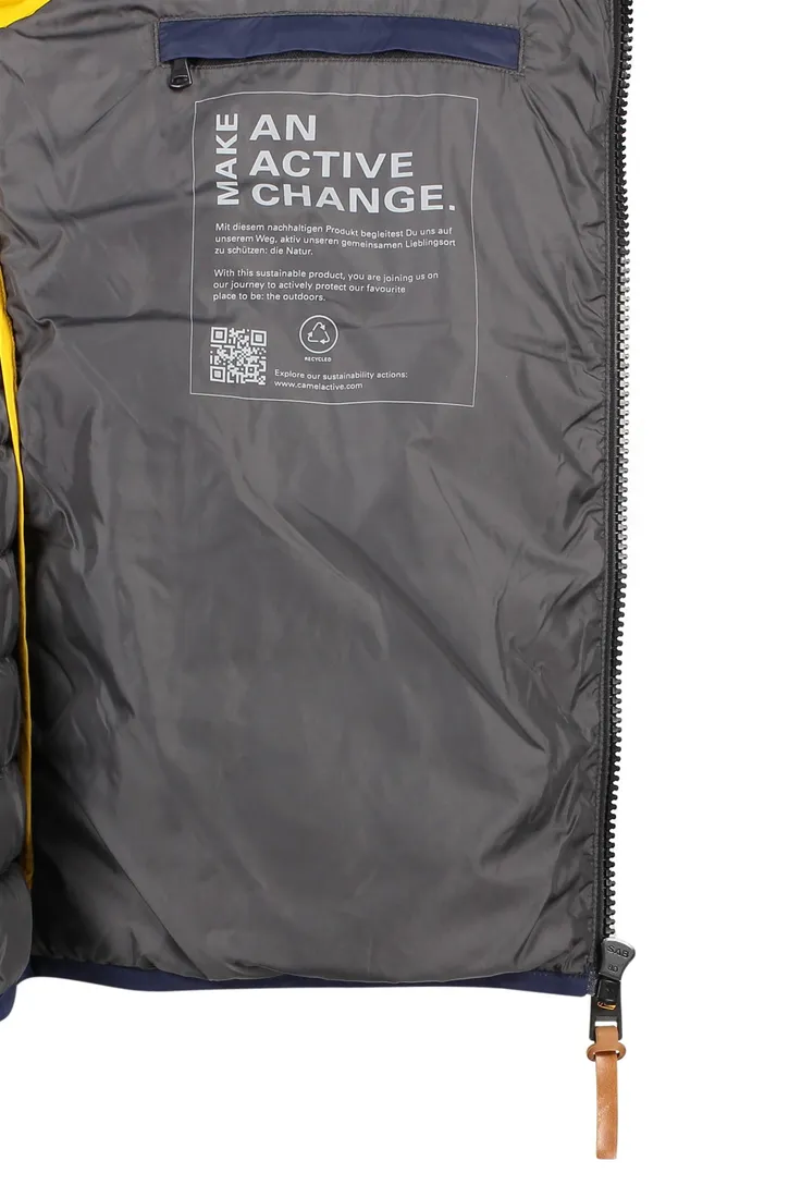 Camel Active jas donkerblauw gewatteerd
