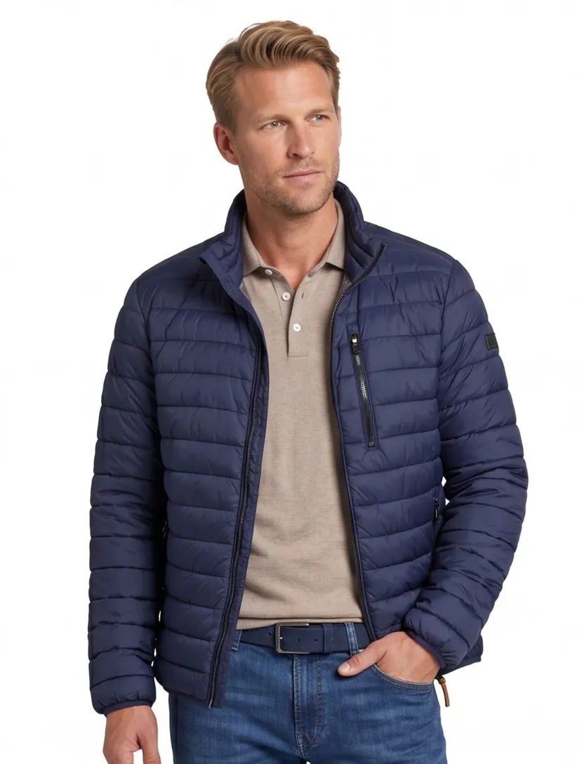 Camel Active jas donkerblauw gewatteerd