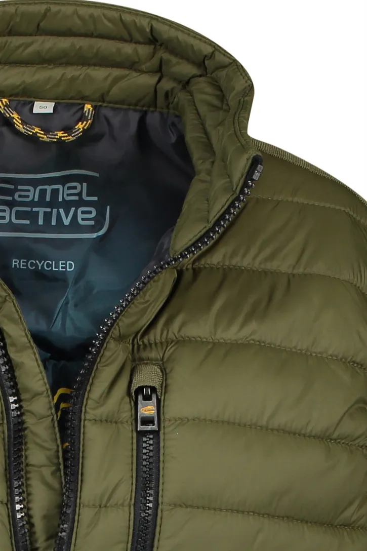 Camel Active bodywarmer groen gewatteerd
