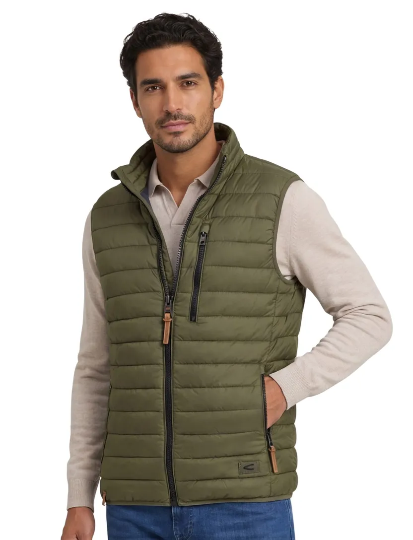 Camel Active bodywarmer groen gewatteerd